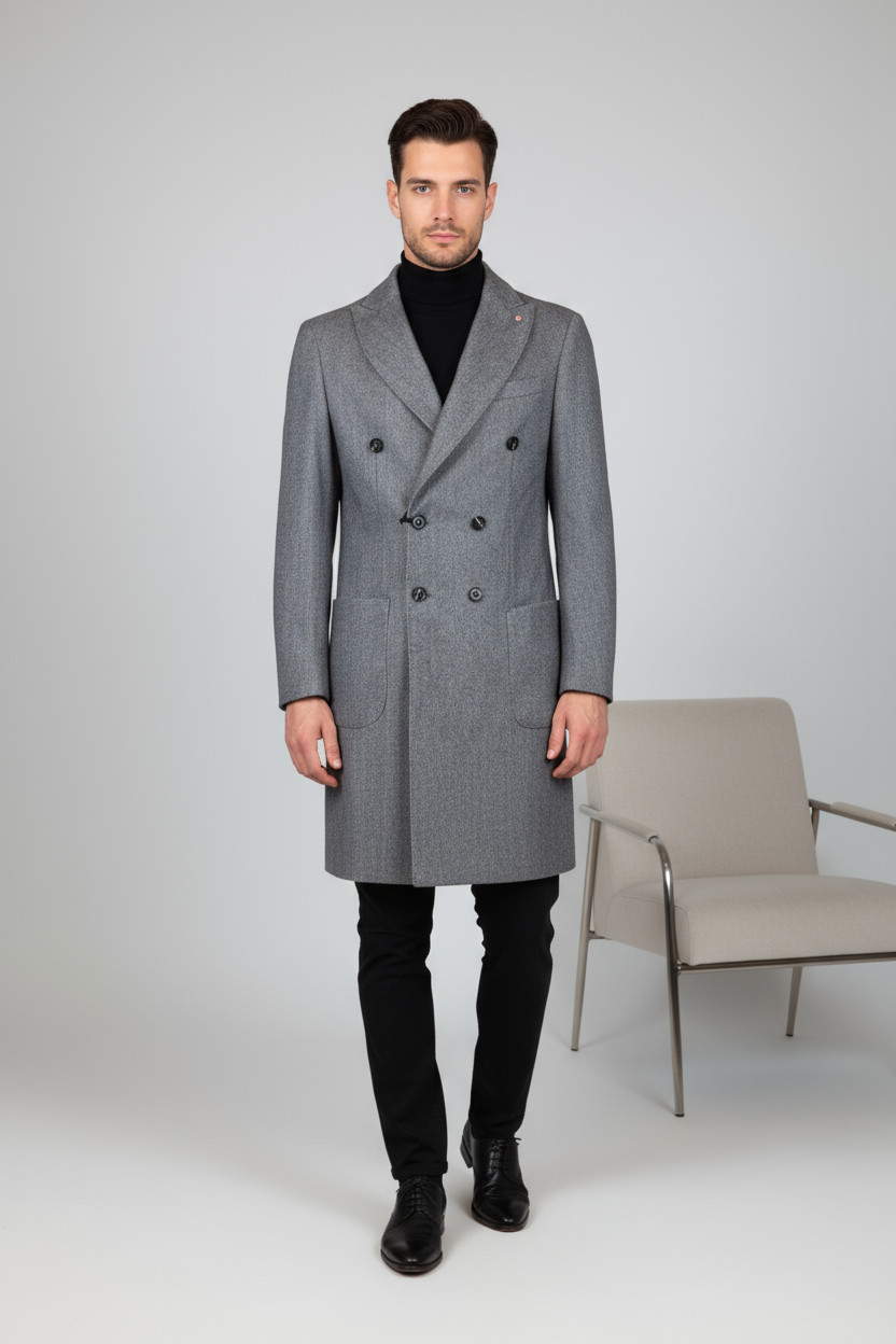 Cappotto QB24 Doppiopetto Brenda Grigio