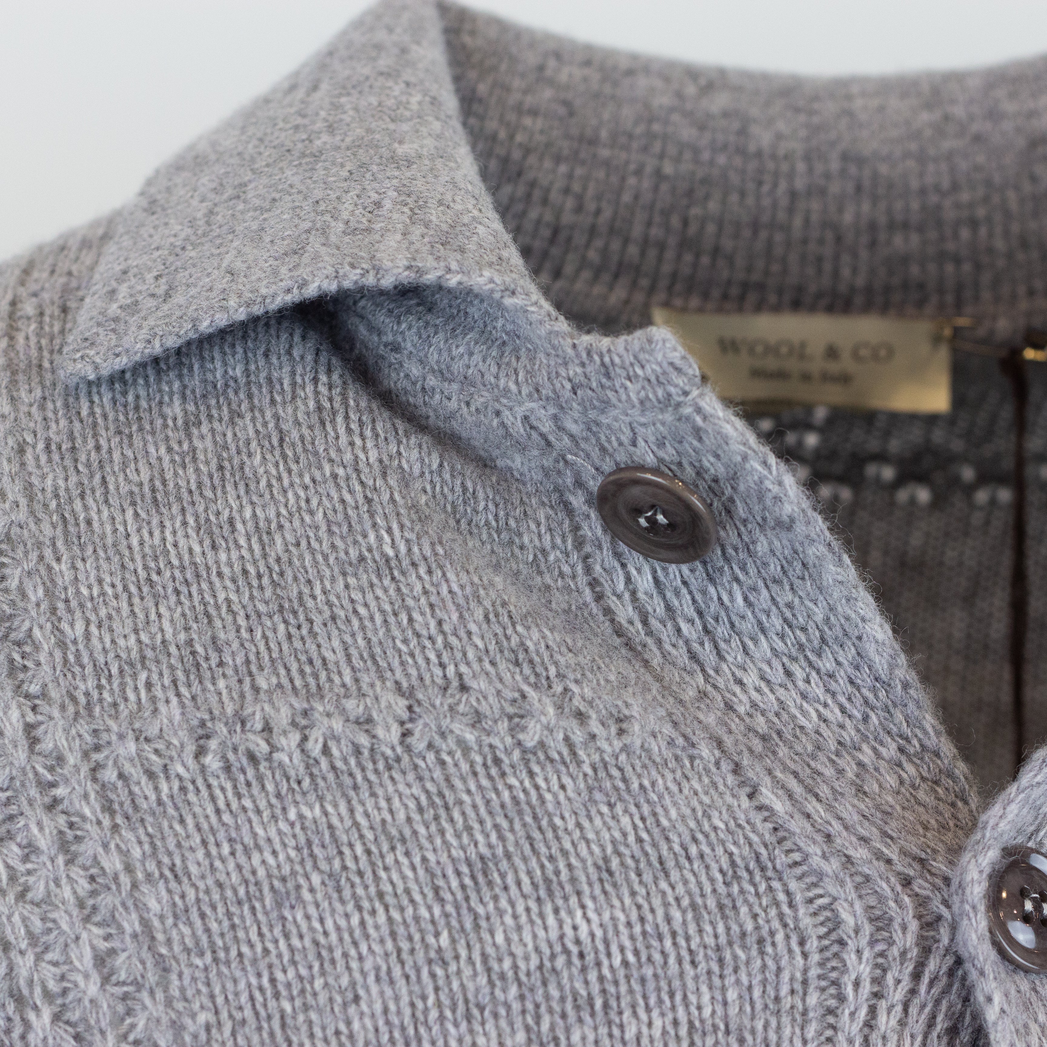 Cardigan Wool & Co. Punto Quadro