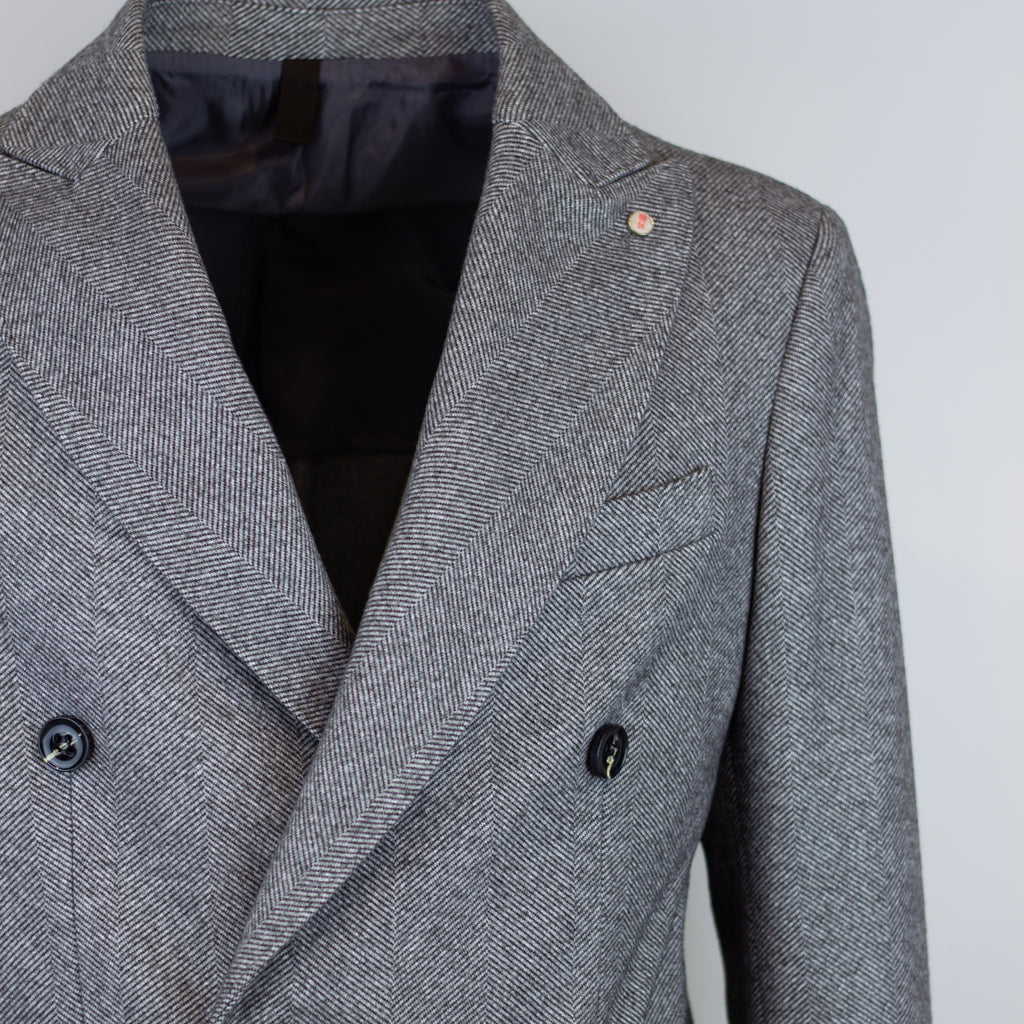 Cappotto QB24 Doppiopetto Brenda Grigio