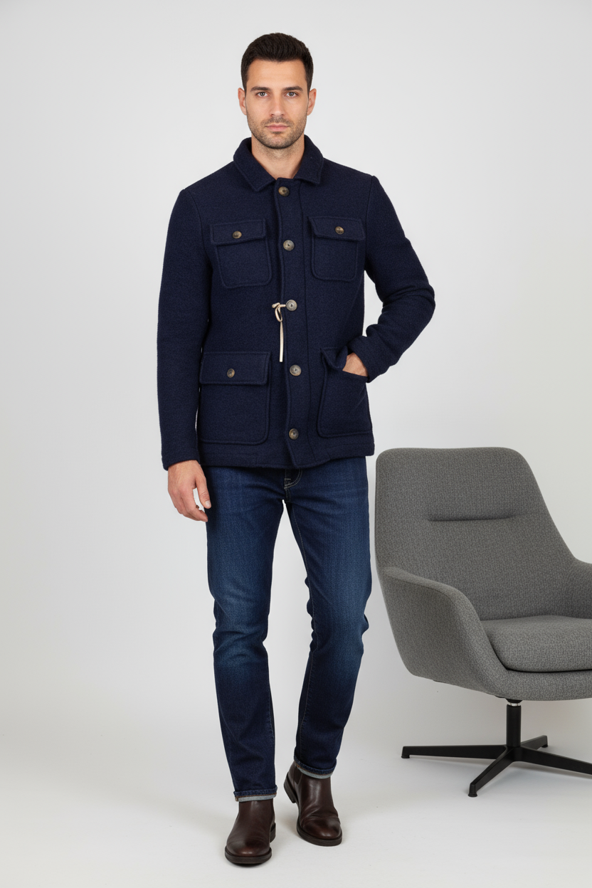 Giubbino QB24 Field Jacket Blu