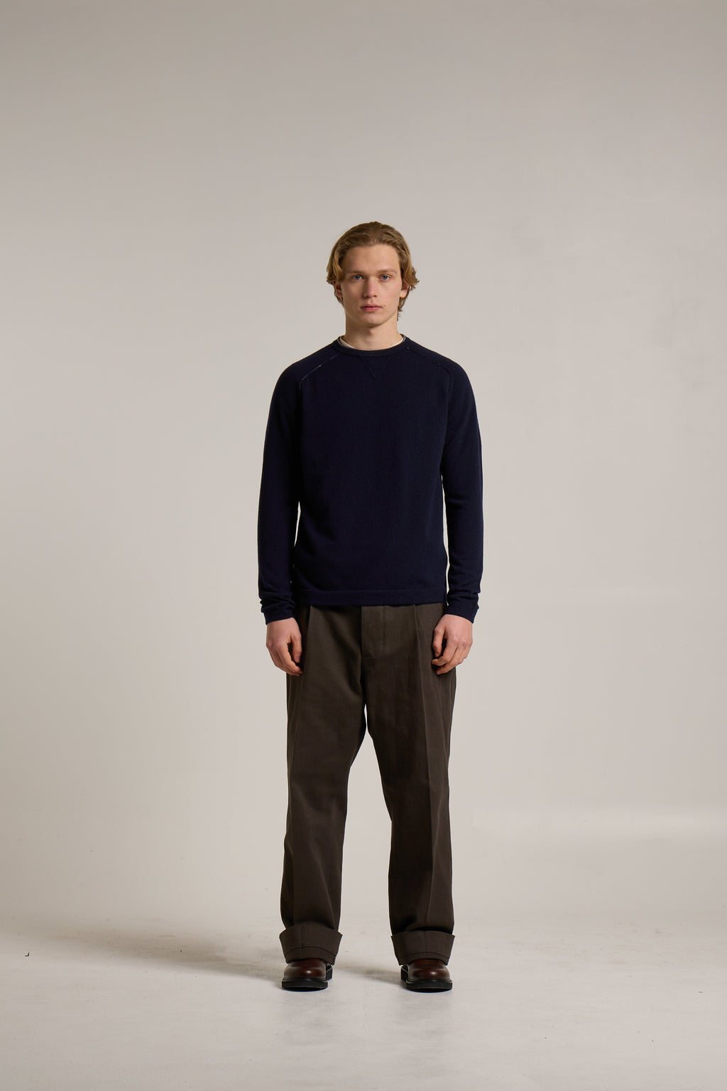 Maglione Wool & Co. Girocollo Taglio Felpa WO0180