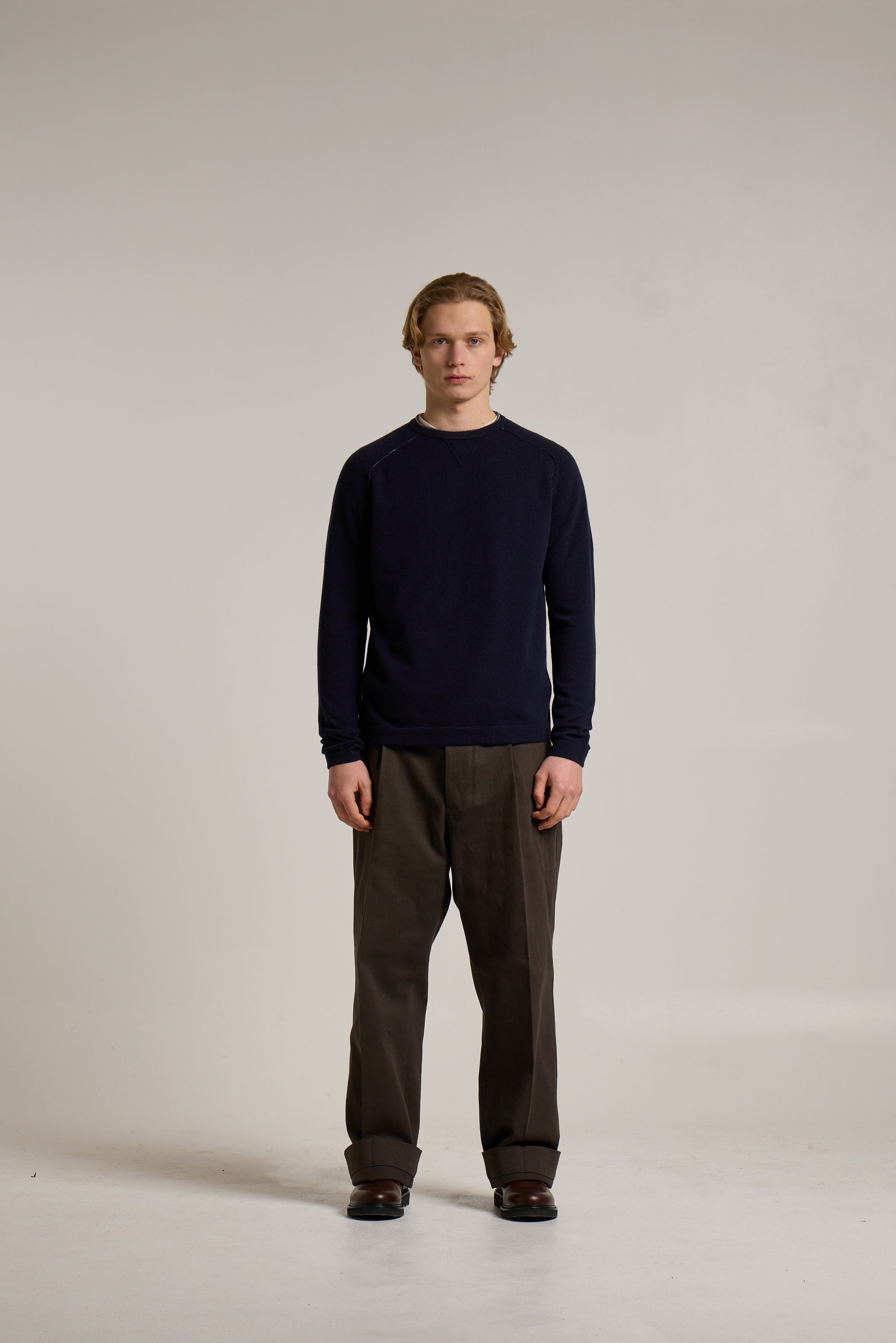 Maglione Wool & Co. Girocollo Taglio Felpa WO0180