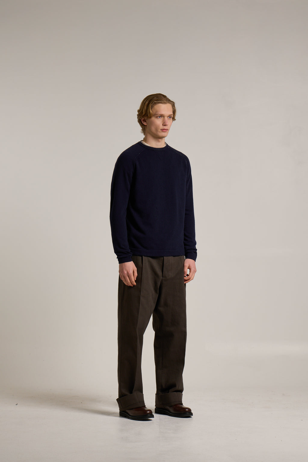 Maglione Wool & Co. Girocollo Taglio Felpa WO0180