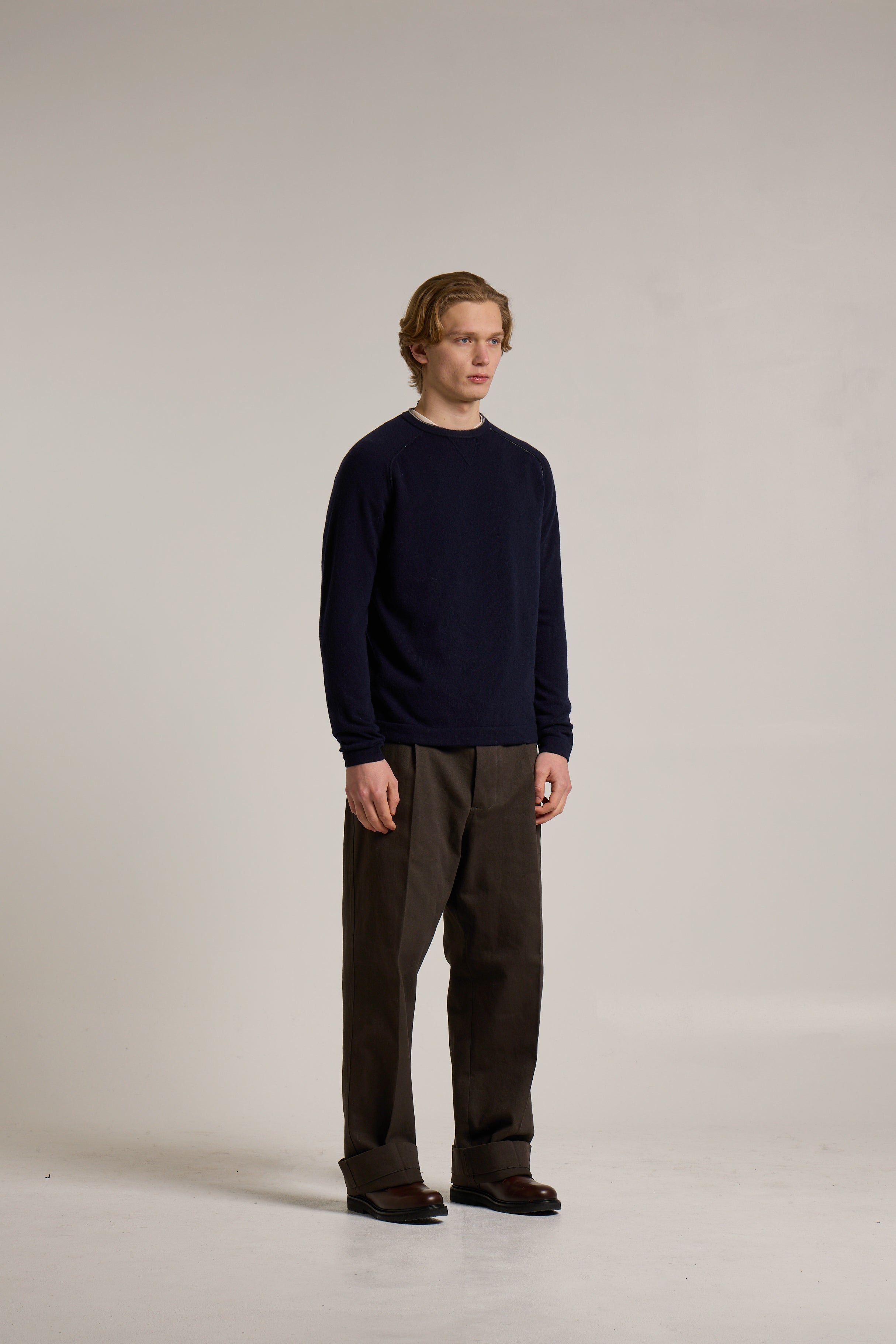 Maglione Wool & Co. Girocollo Taglio Felpa WO0180