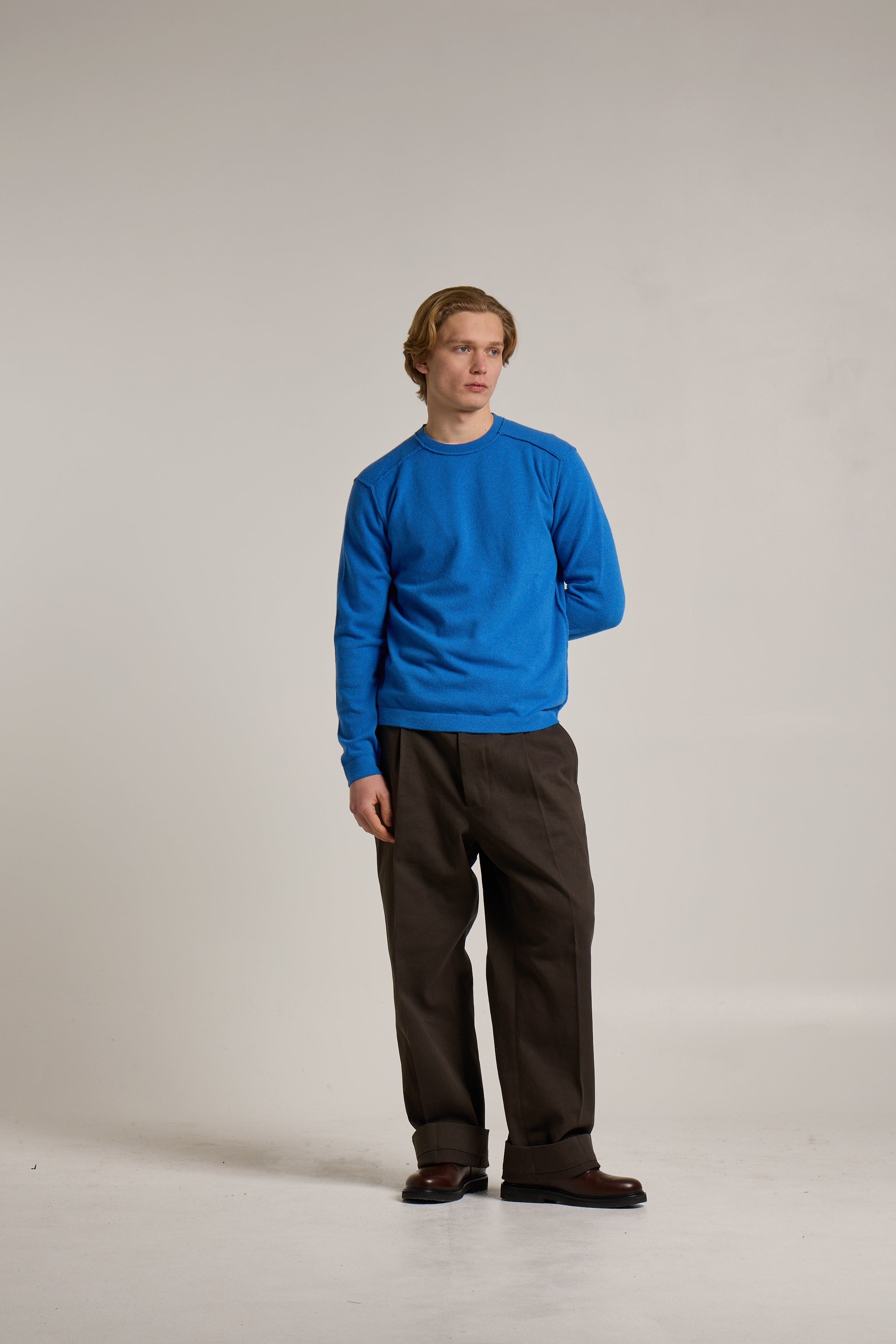 Maglione Wool & Co. Girocollo Taglio Felpa WO8330