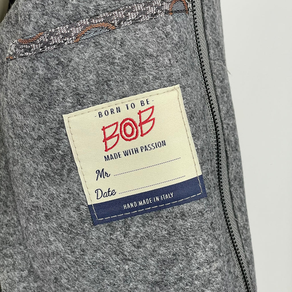 Giacca BOB Lewis Con Cappuccio Grigio