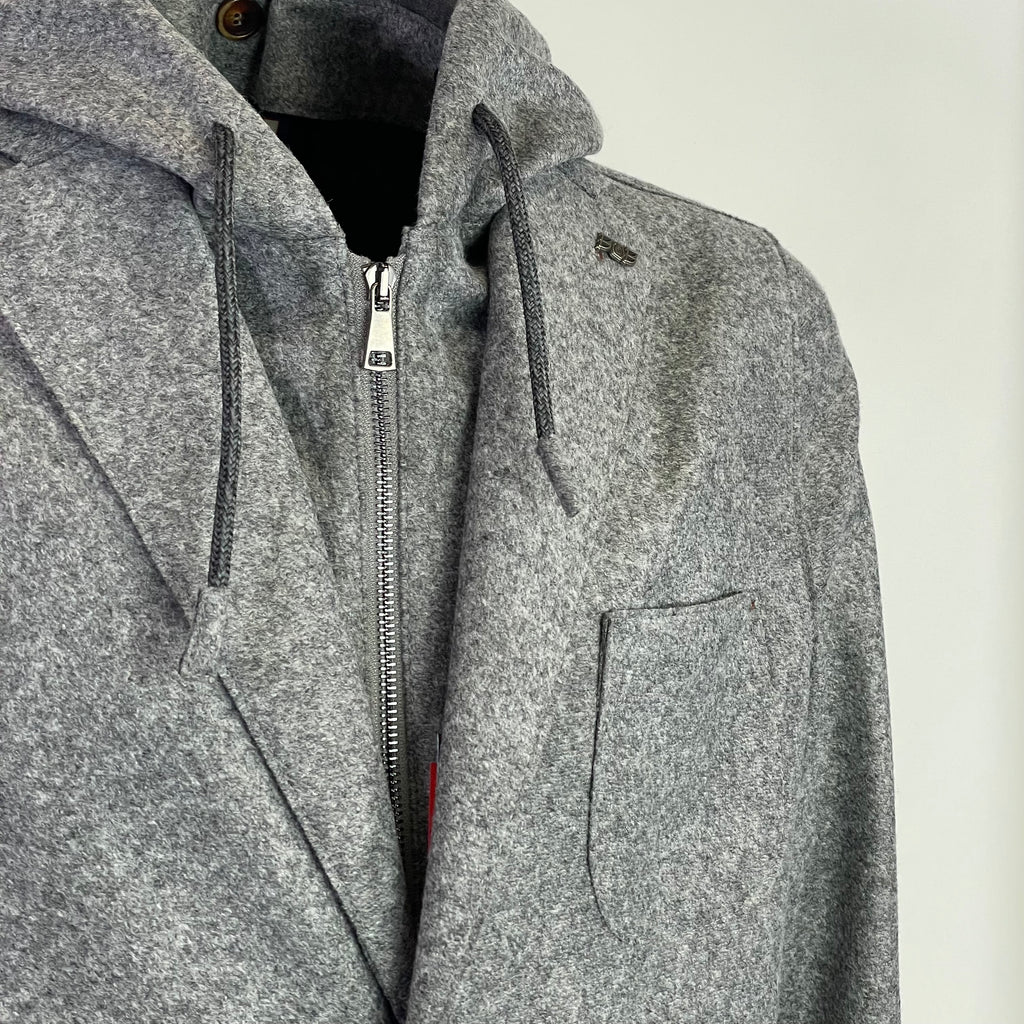 Giacca BOB Lewis Con Cappuccio Grigio