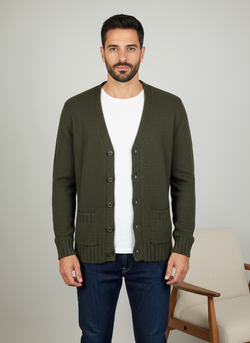 Cardigan Become Verde 541419A