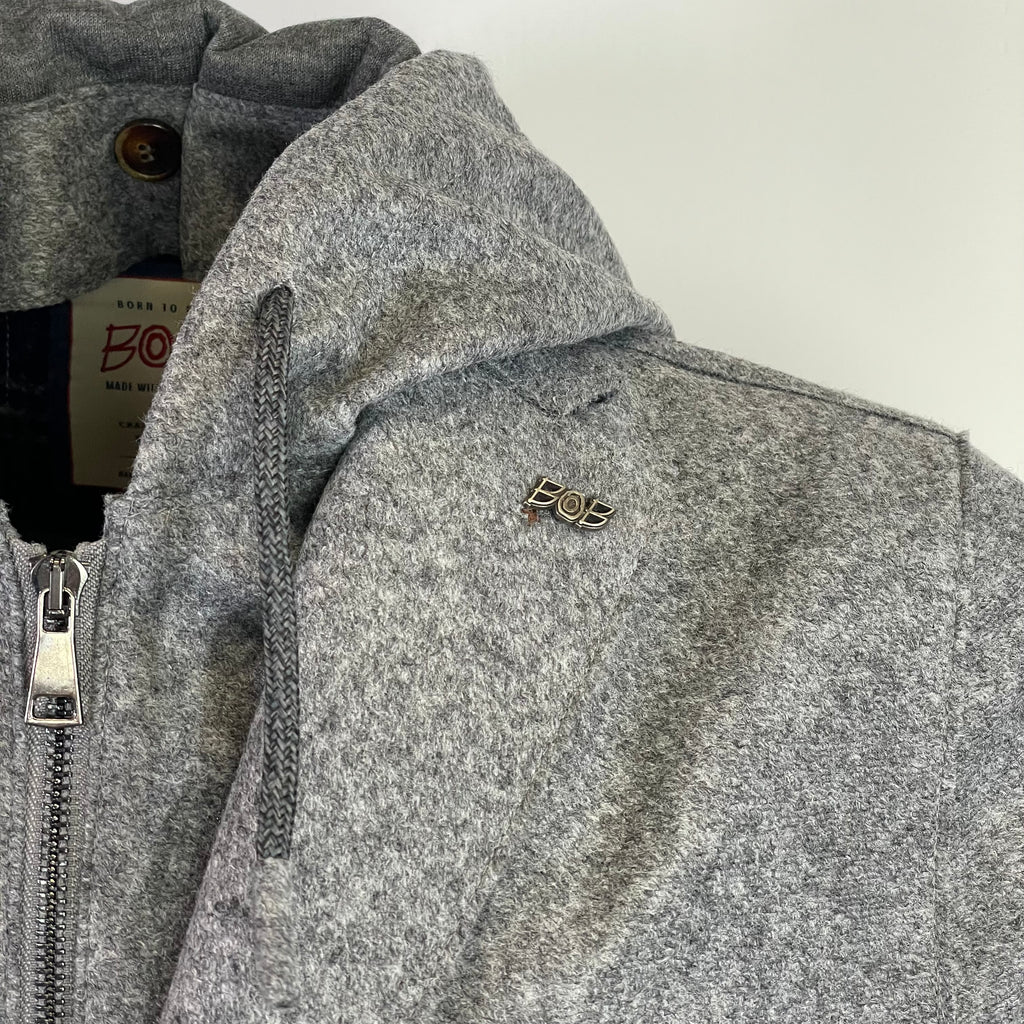 Giacca BOB Lewis Con Cappuccio Grigio