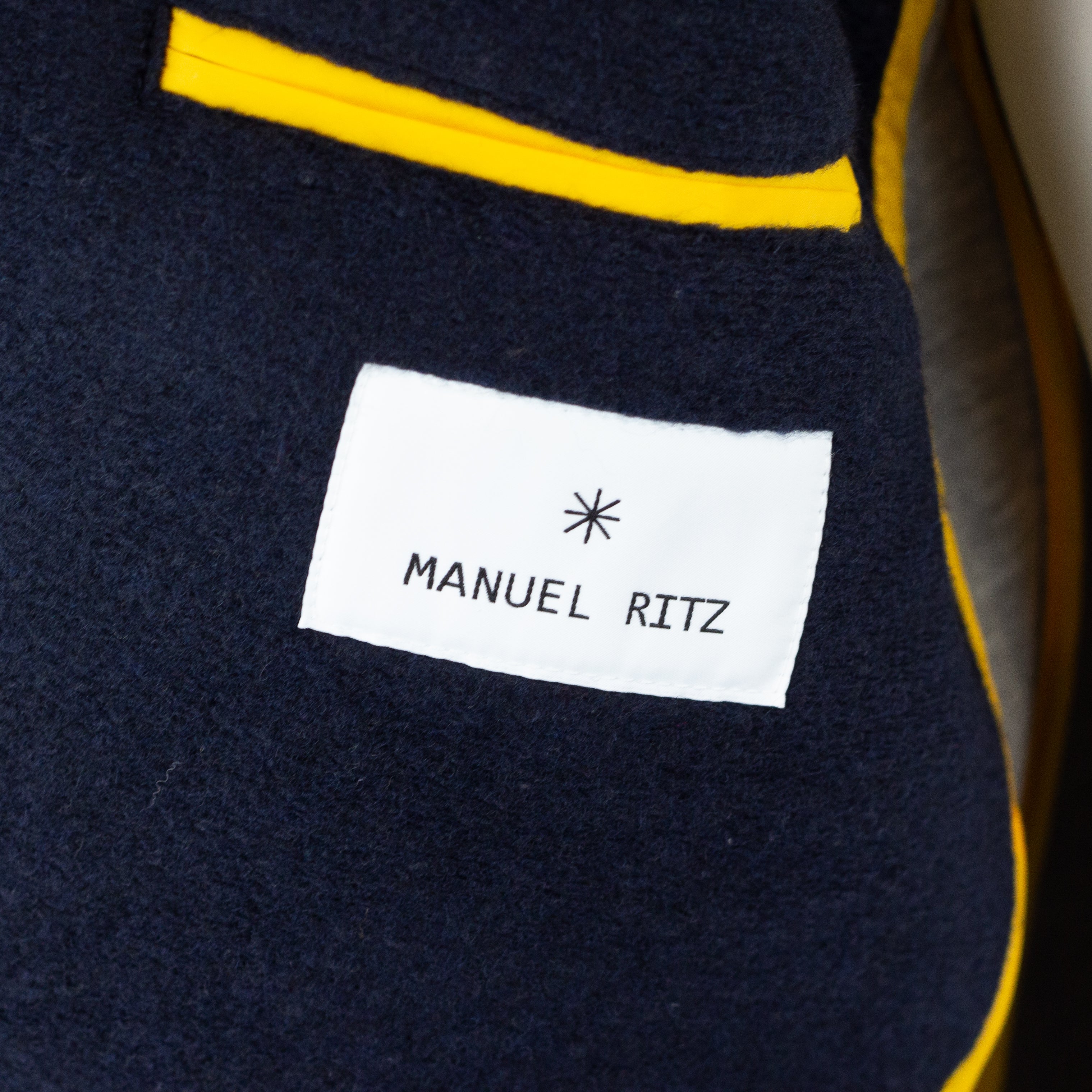 Bomber Manuel Ritz Lana e Neoprene Blu