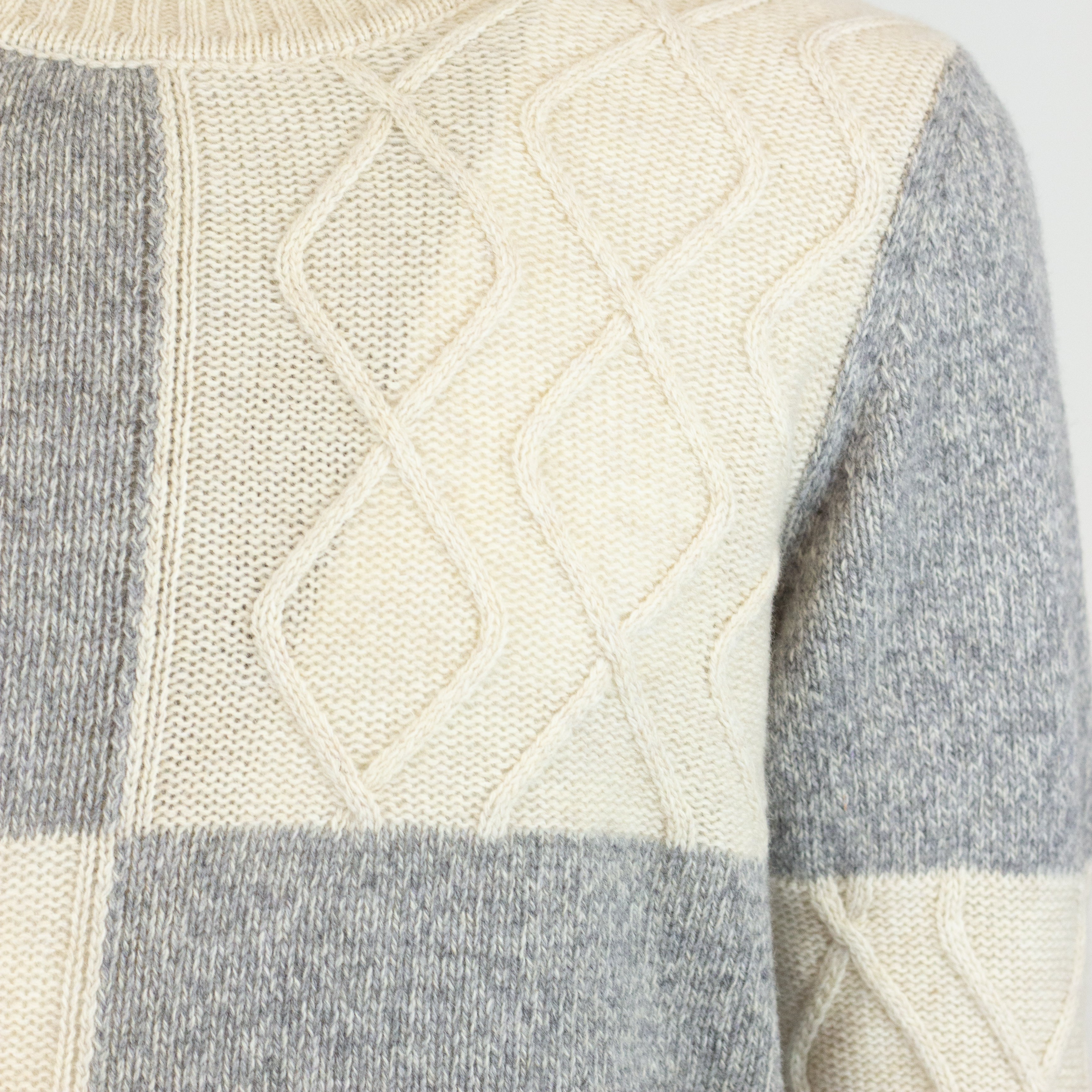 Girocollo Wool & Co. Intarsio Mouline