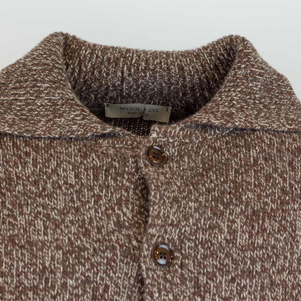 Cardigan Wool & Co. Collo Camicia