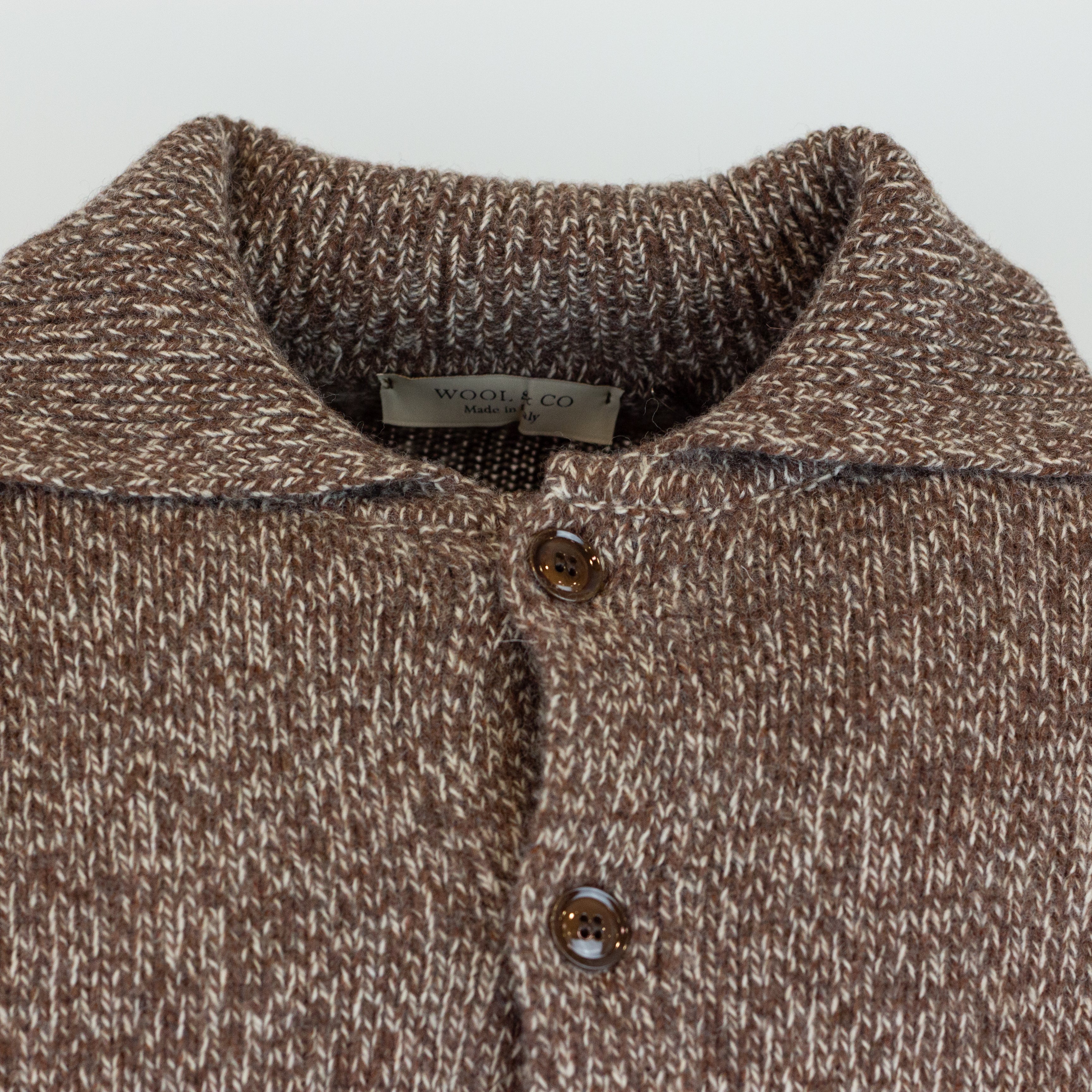 Cardigan Wool & Co. Collo Camicia