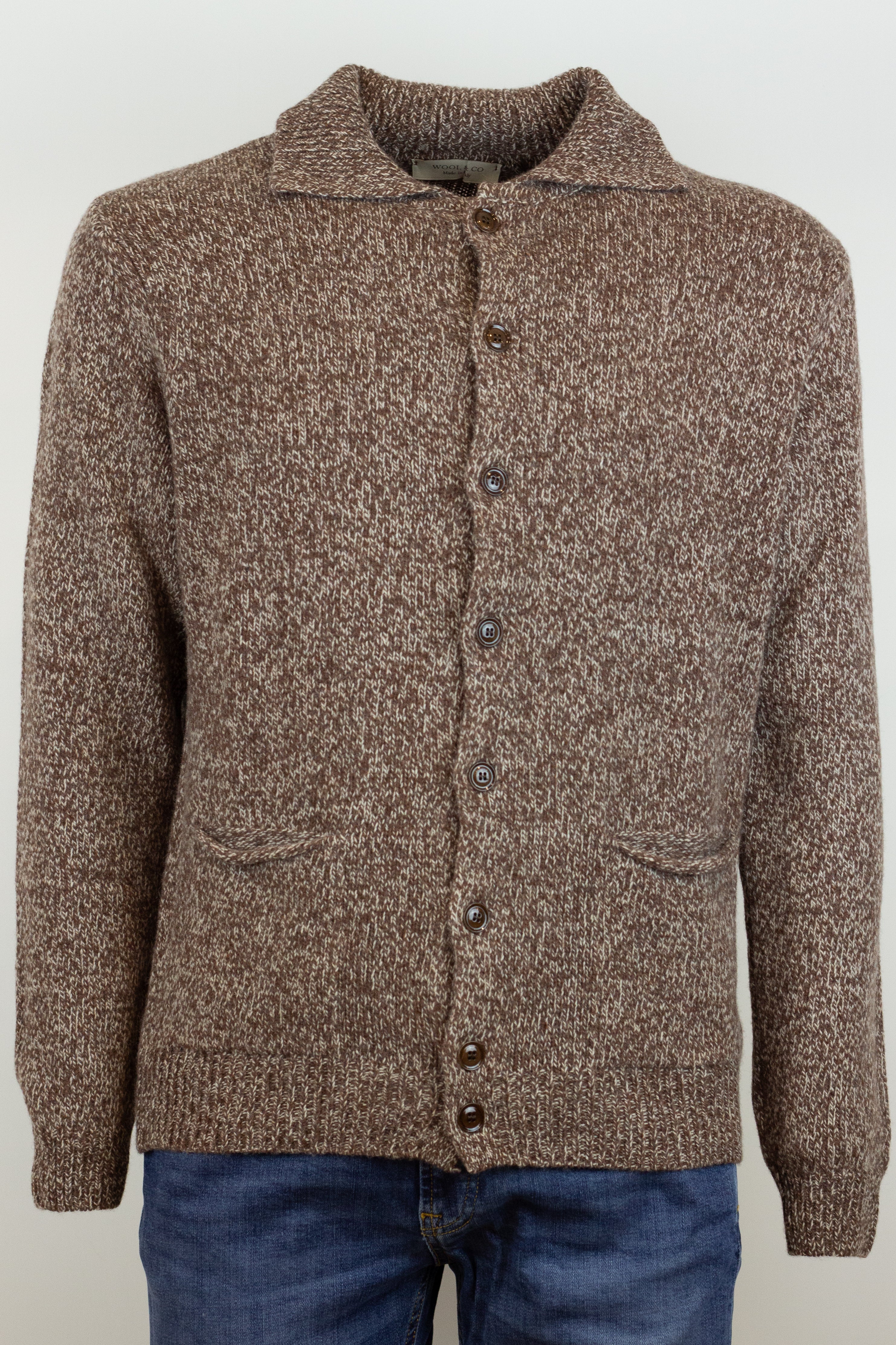 Cardigan Wool & Co. Collo Camicia