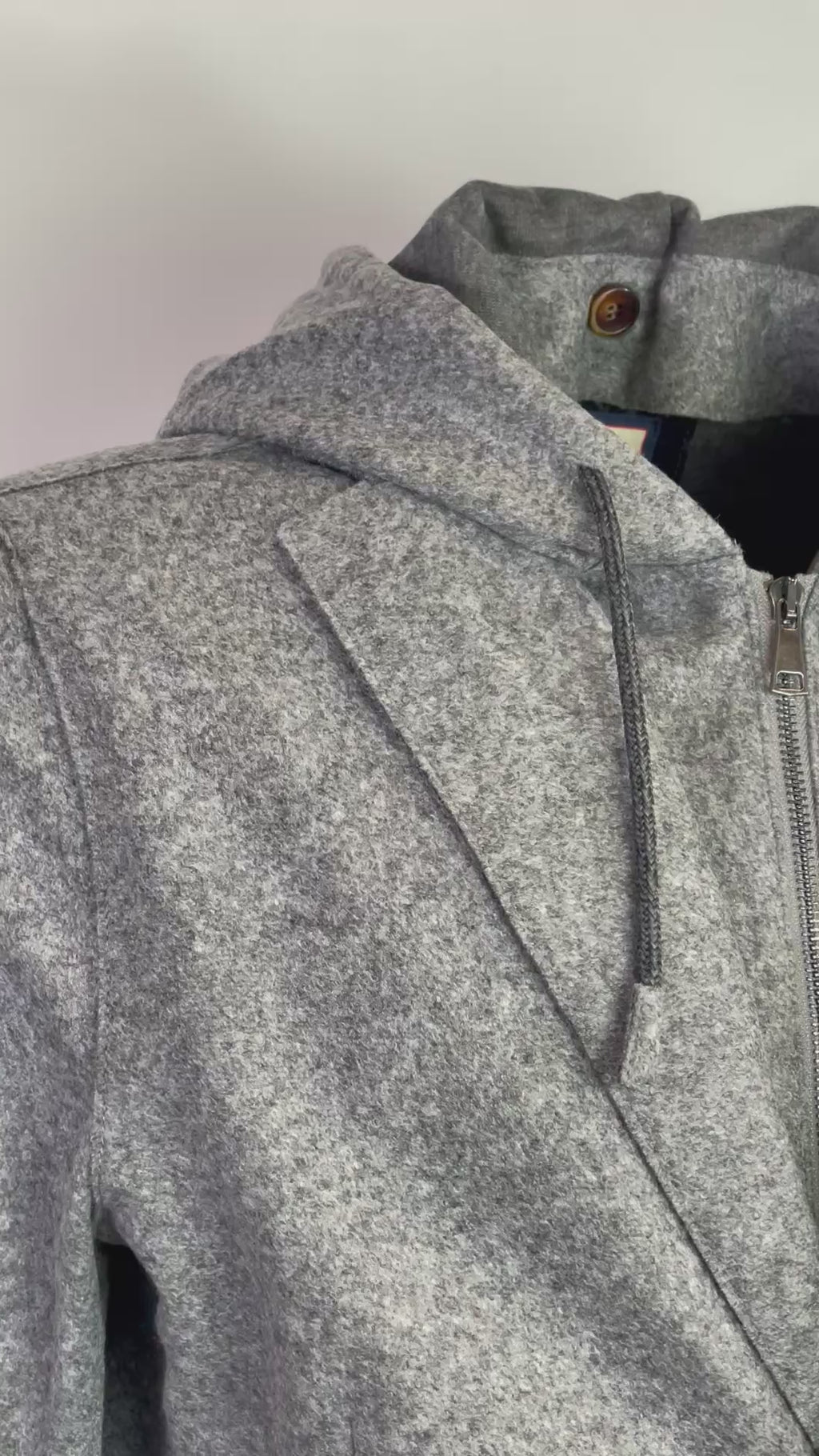 Giacca BOB Lewis Con Cappuccio Grigio