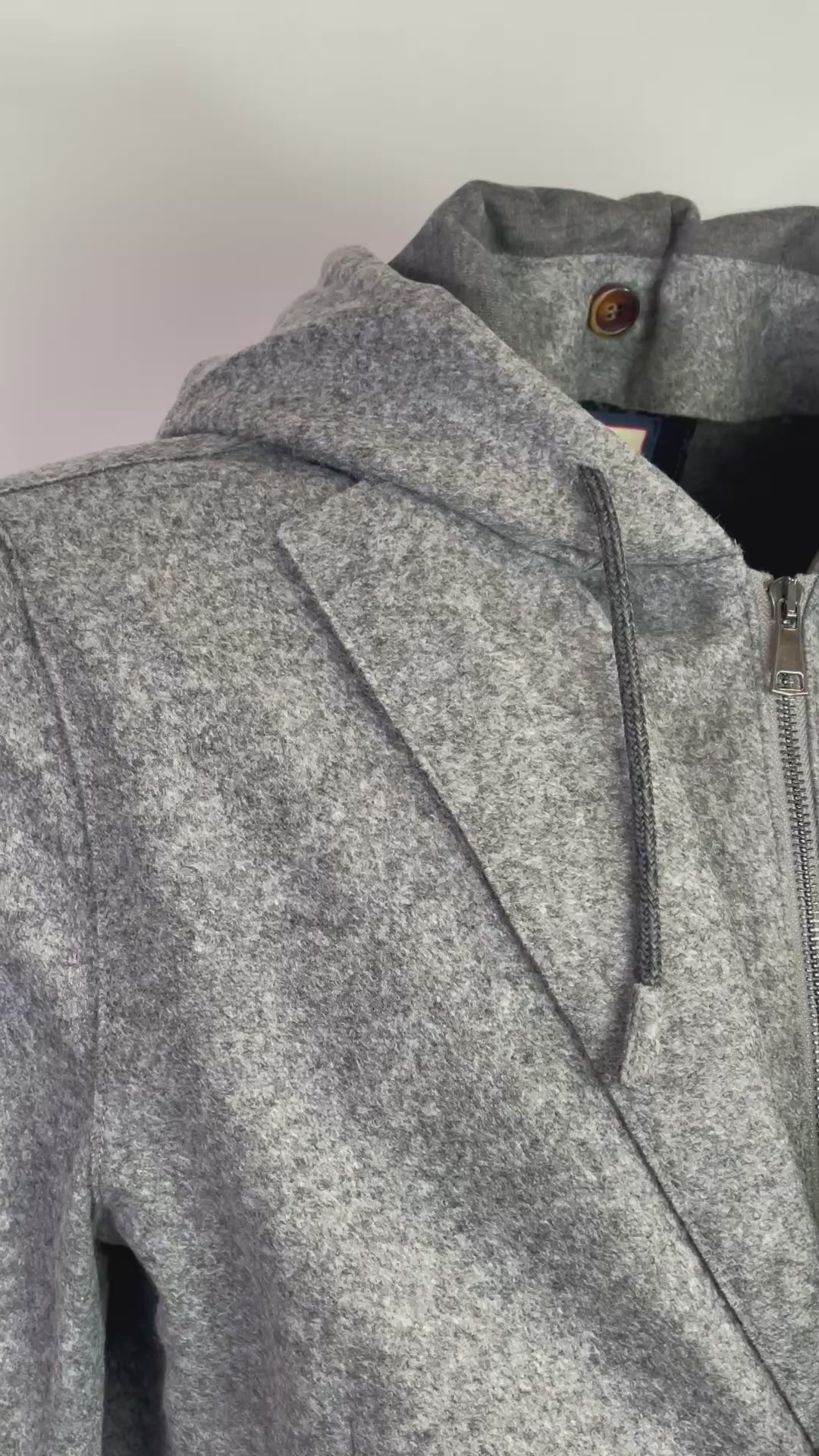 Giacca BOB Lewis Con Cappuccio Grigio